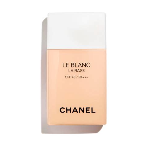 chanel le blanc makeup base spf 40|Chanel la base makeup.